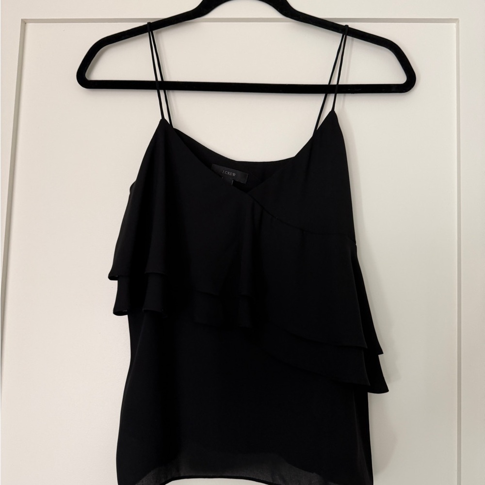 J. Crew Black Layered Camisole Top